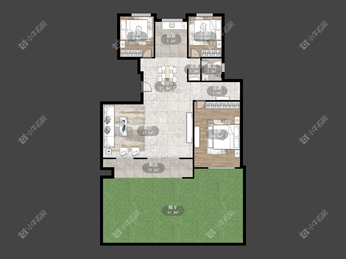 镇江中南熙悦城中南二期在售二手房源户型图_小牛看房