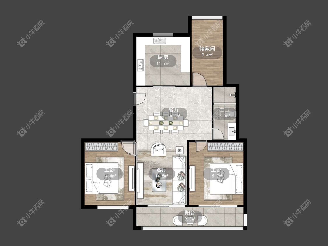 镇江金凤凰在售二手房源户型图_小牛看房