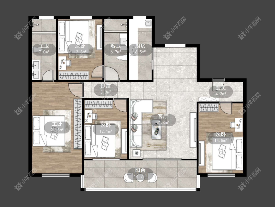 镇江天怡天瑞宸在售二手房源户型图_小牛看房