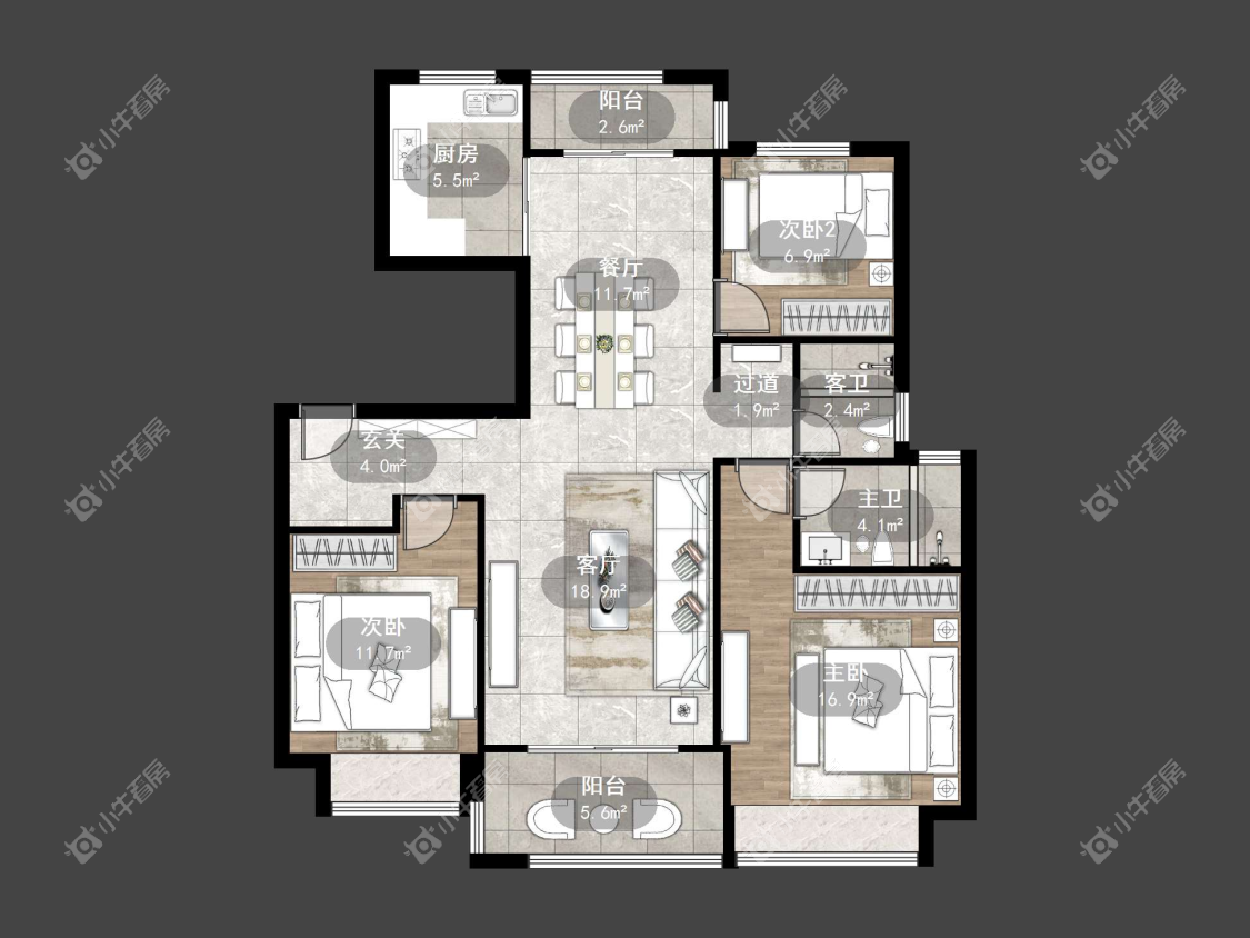 镇江汇金天地在售二手房源户型图_小牛看房