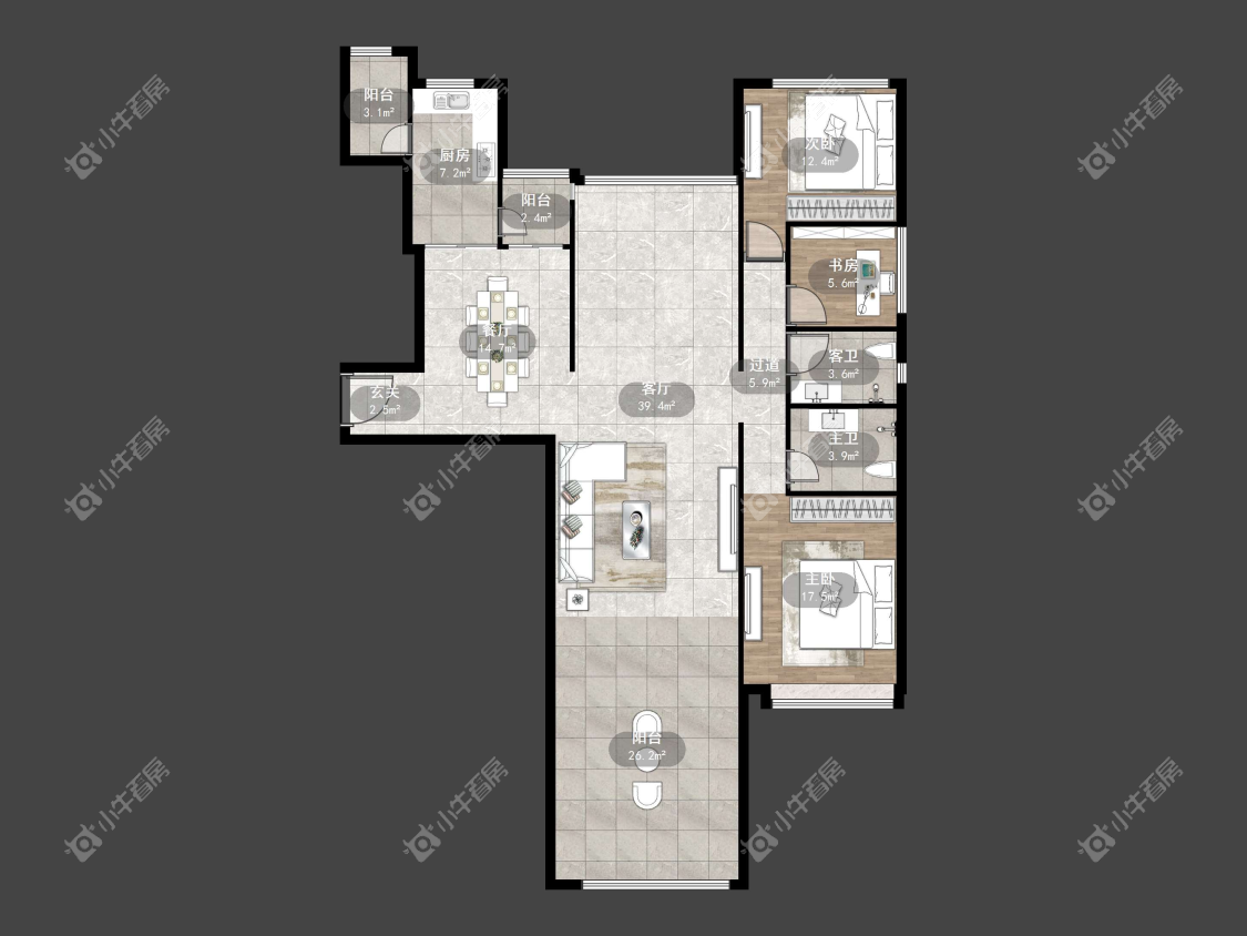 镇江恒大名都一期在售二手房源户型图_小牛看房