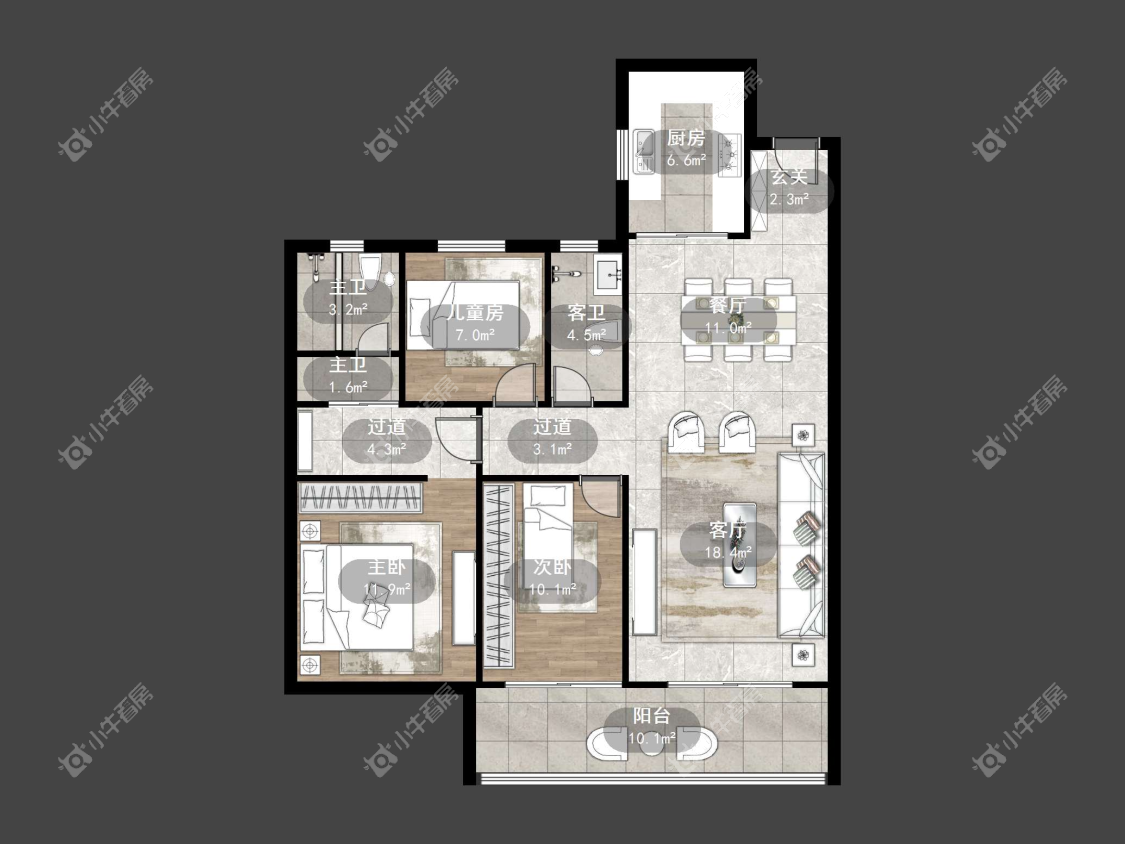 镇江万善上院在售二手房源户型图_小牛看房
