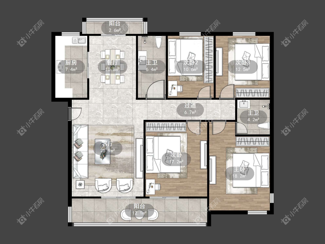 镇江新新家园在售二手房源户型图_小牛看房