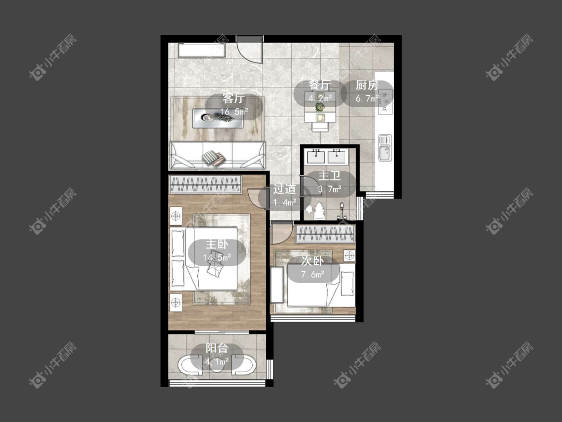镇江华都锦城在售二手房源户型图_小牛看房