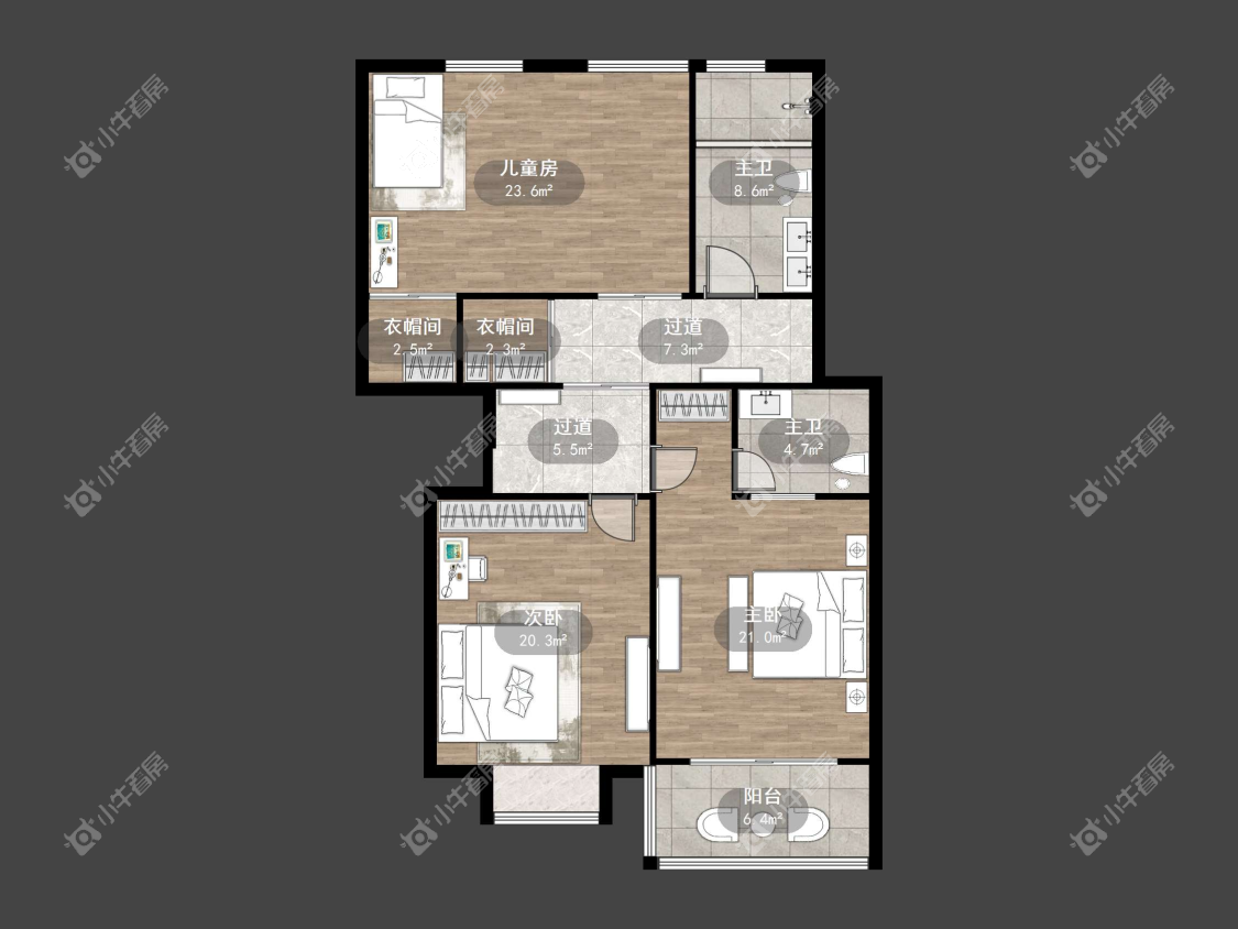 镇江江南人家在售二手房源户型图_小牛看房