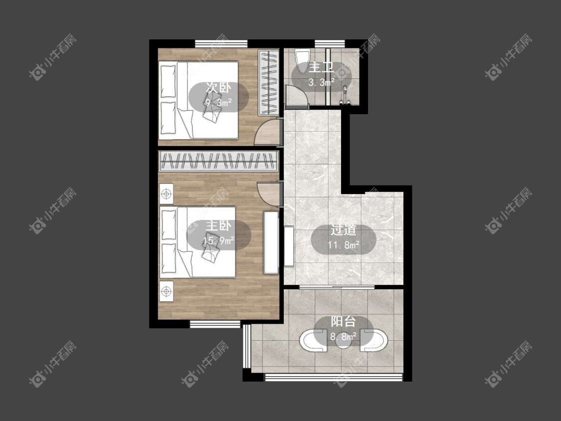 镇江锦江花园在售二手房源户型图_小牛看房