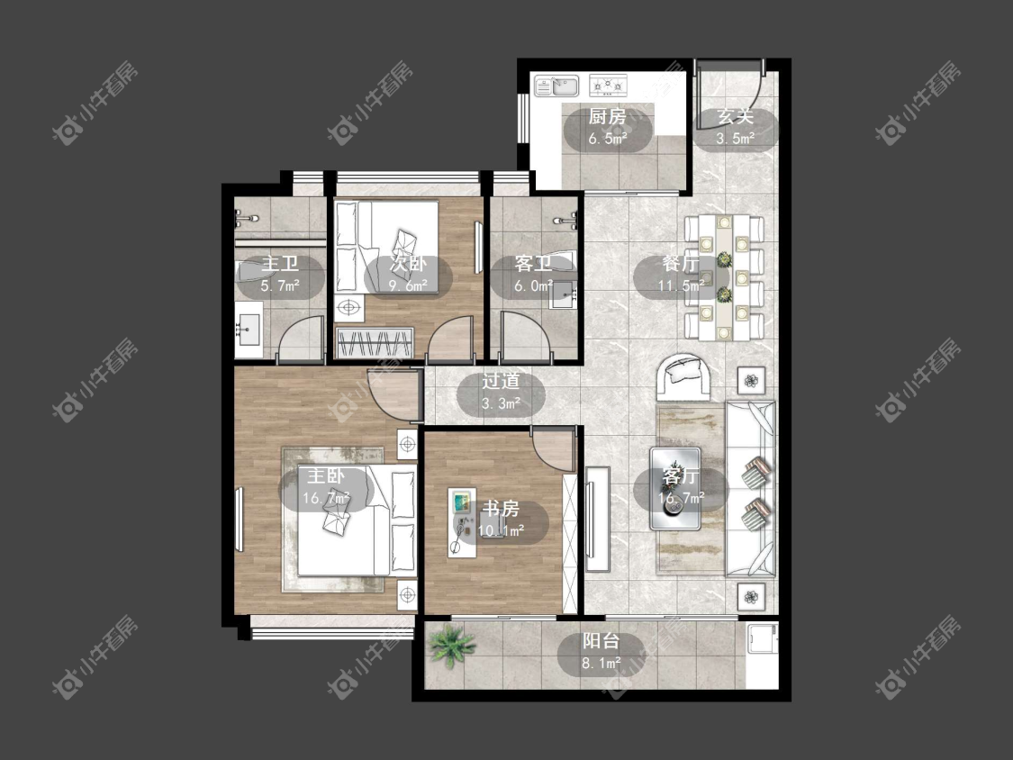 镇江碧桂园樾府在售二手房源户型图_小牛看房
