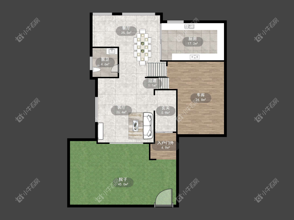 镇江天波城别墅区在售二手房源户型图_小牛看房
