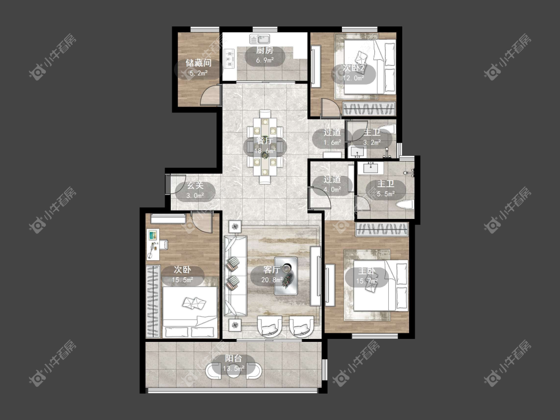 镇江和园在售二手房源户型图_小牛看房