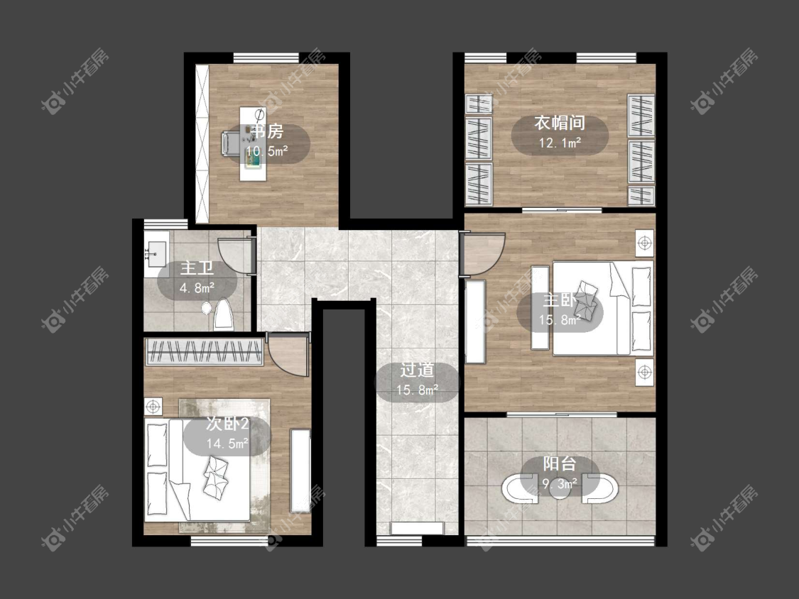 镇江世纪豪都在售二手房源户型图_小牛看房