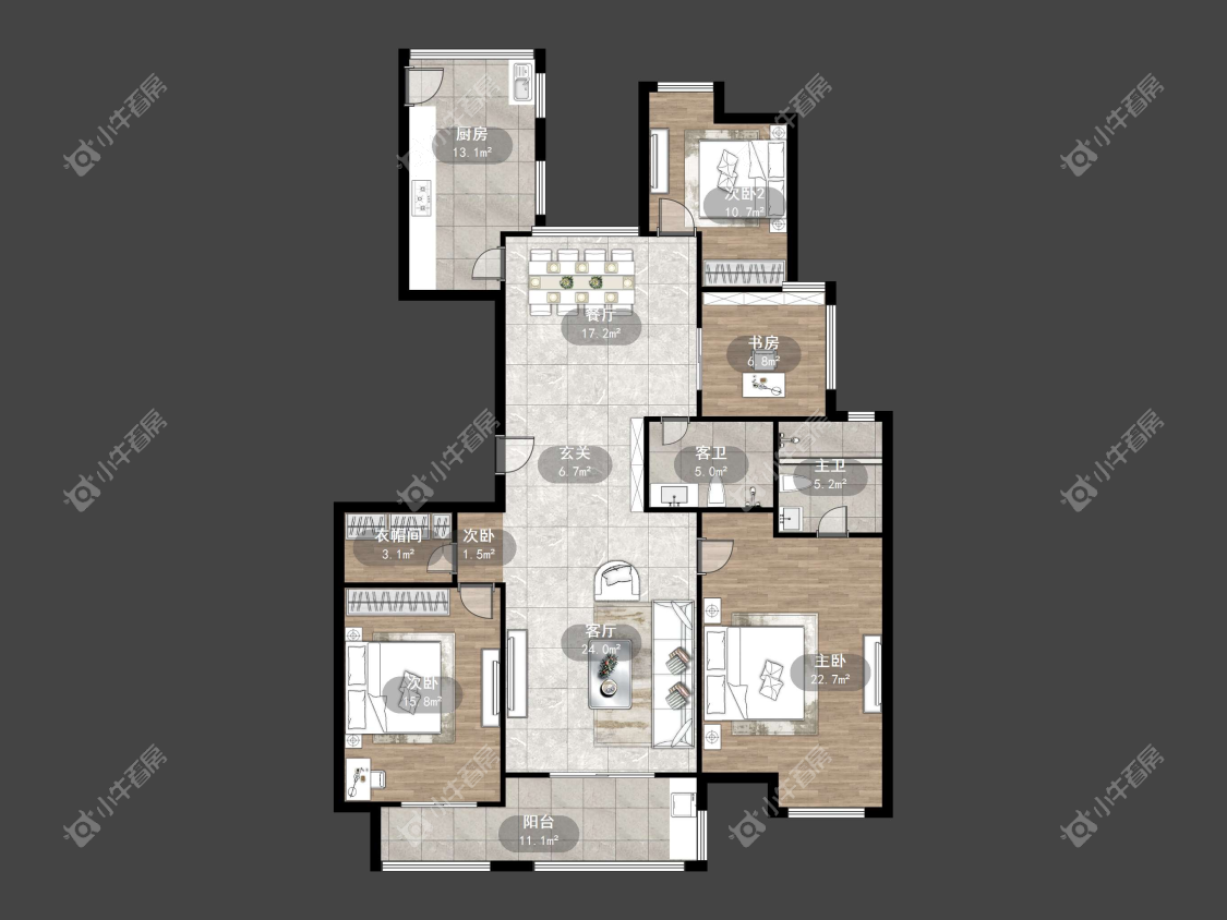 镇江嘉源首府在售二手房源户型图_小牛看房
