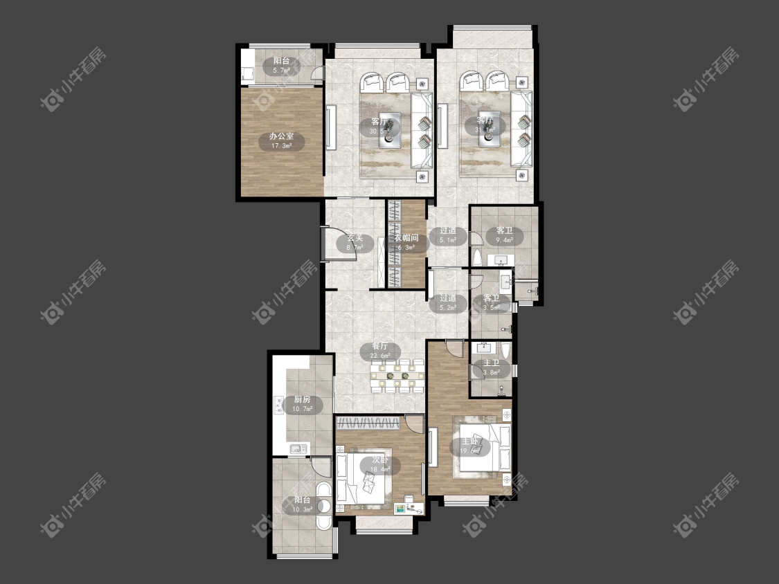 镇江恒大名都二三期在售二手房源户型图_小牛看房