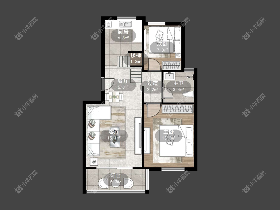 镇江欧洲城在售二手房源户型图_小牛看房