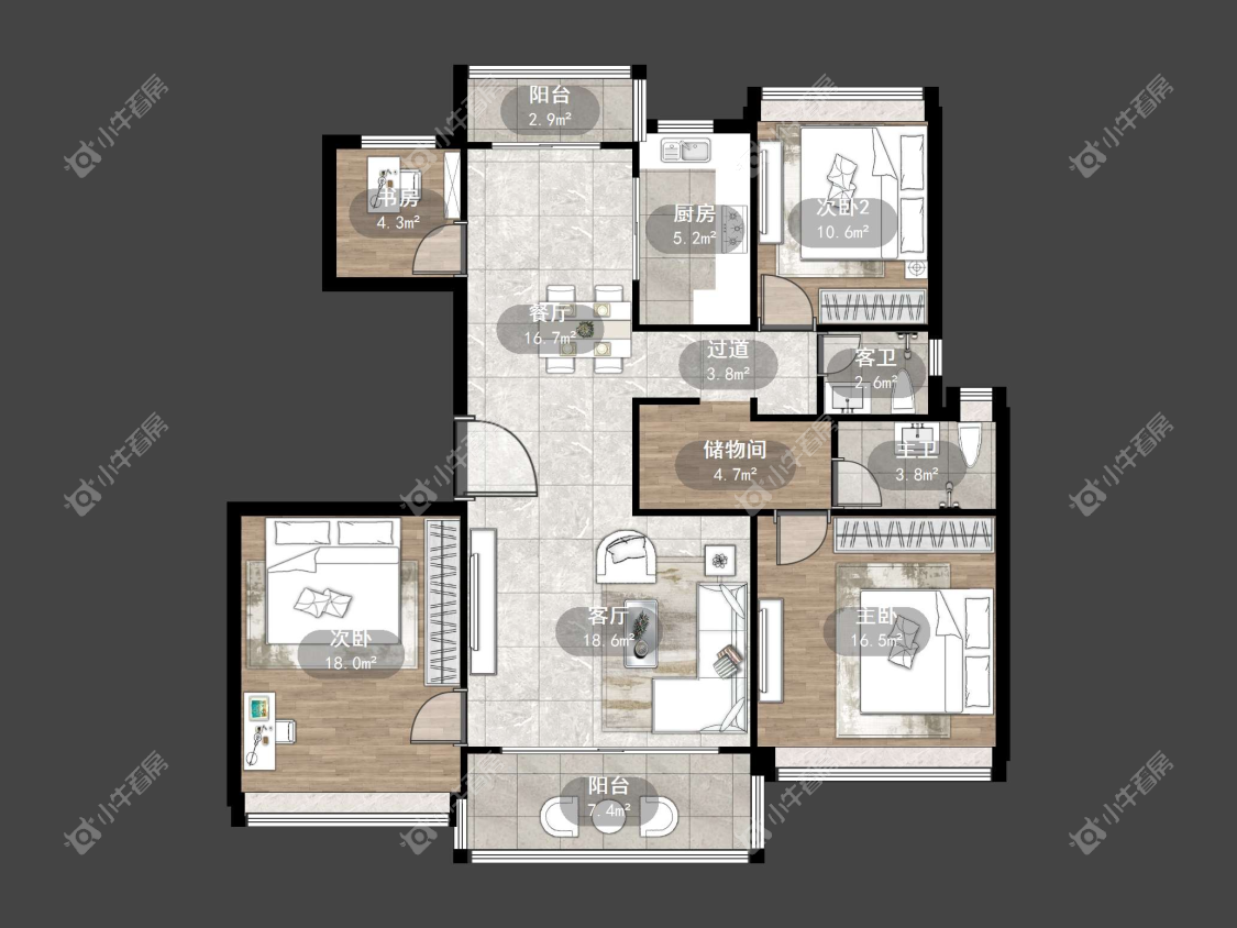 镇江碧桂园樾府在售二手房源户型图_小牛看房