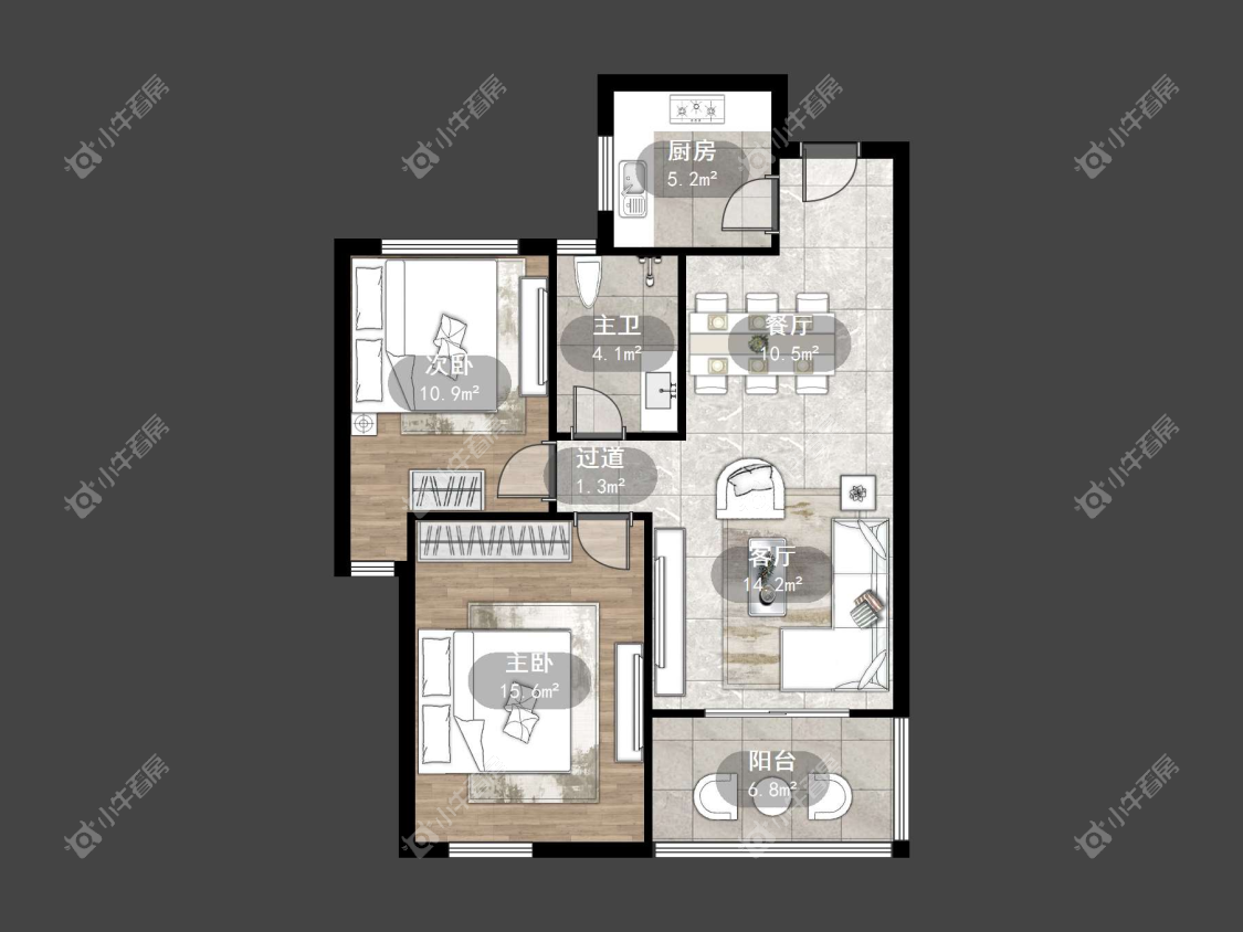 镇江嘉源首府在售二手房源户型图_小牛看房