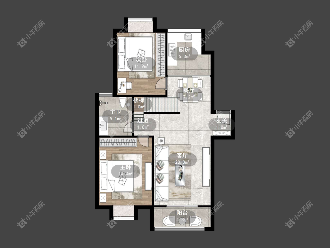 镇江金鼎城市花园在售二手房源户型图_小牛看房