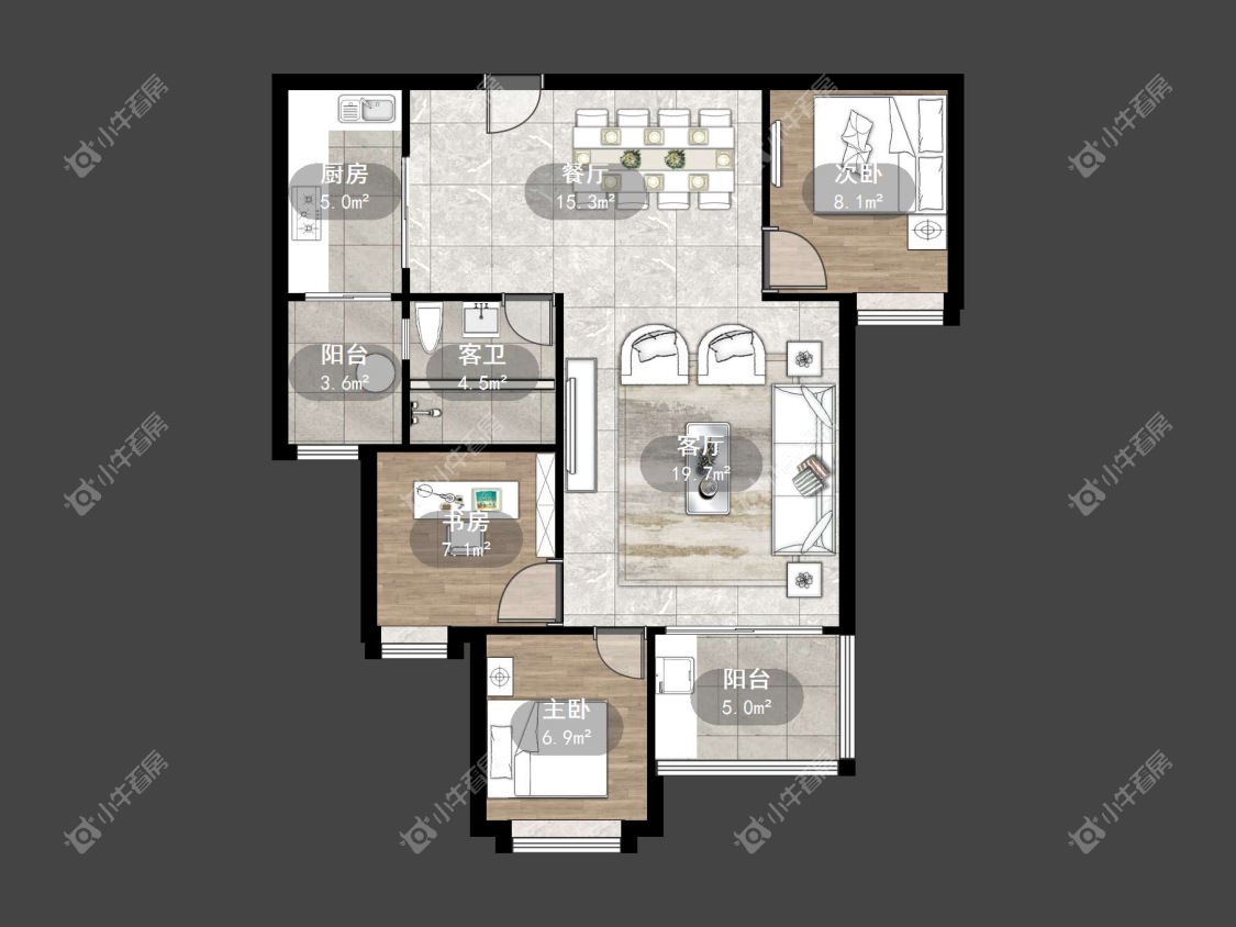 镇江恒大名都一期在售二手房源户型图_小牛看房