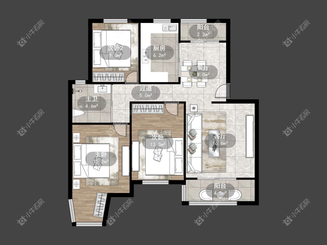 镇江缇香花园二期在售二手房源户型图_小牛看房