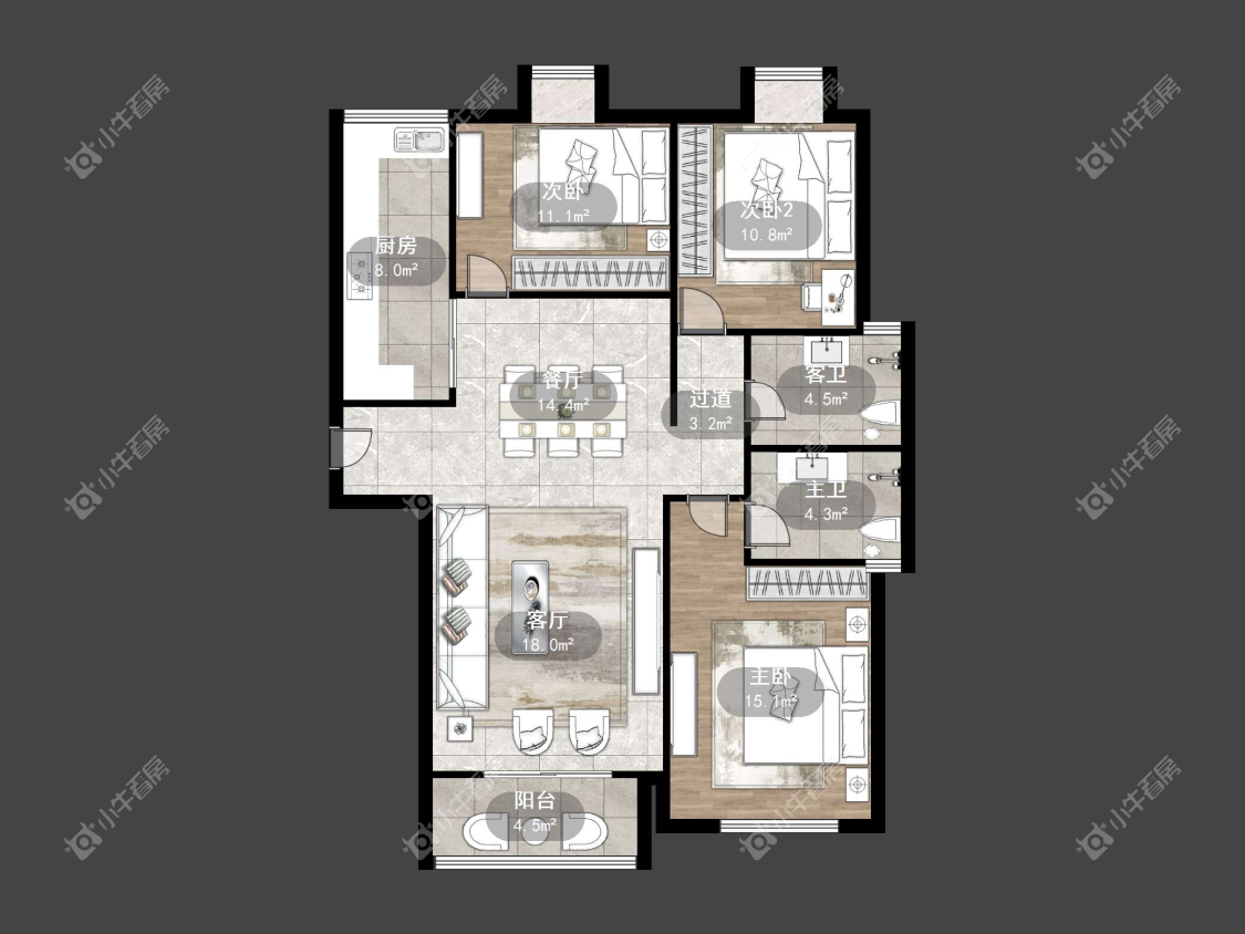 镇江丹金人家在售二手房源户型图_小牛看房