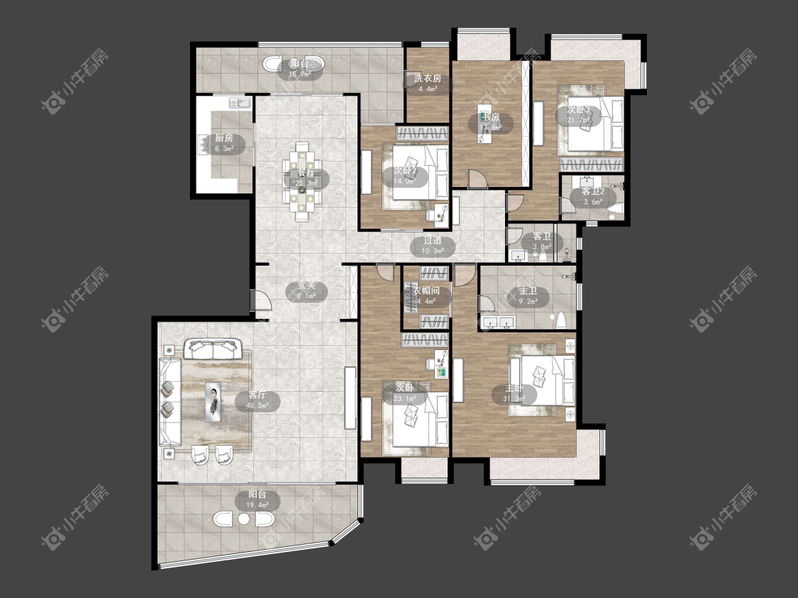 镇江碧桂园在售二手房源户型图_小牛看房