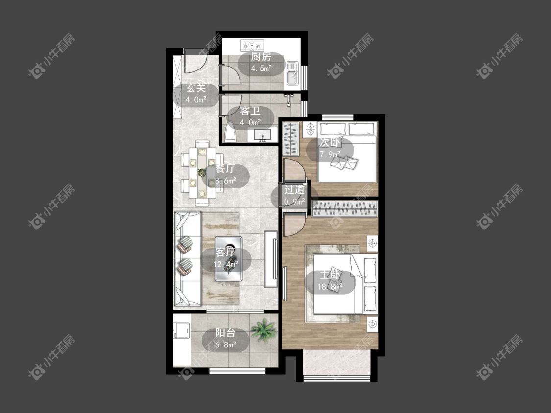 镇江上善雅苑在售二手房源户型图_小牛看房