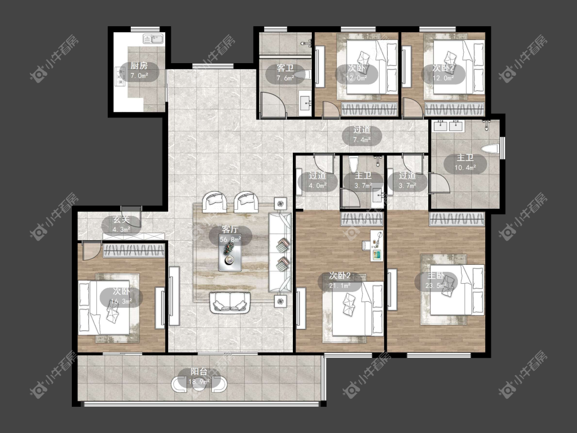 镇江天怡南郡在售二手房源户型图_小牛看房