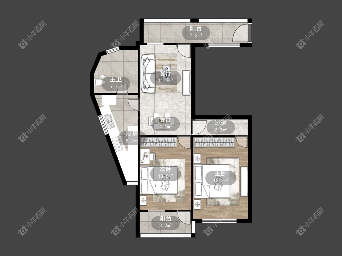 镇江西环路（丹阳）在售二手房源户型图_小牛看房