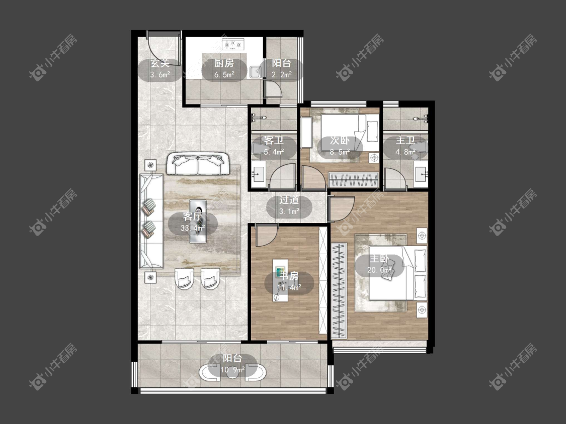 镇江凤熹台在售二手房源户型图_小牛看房