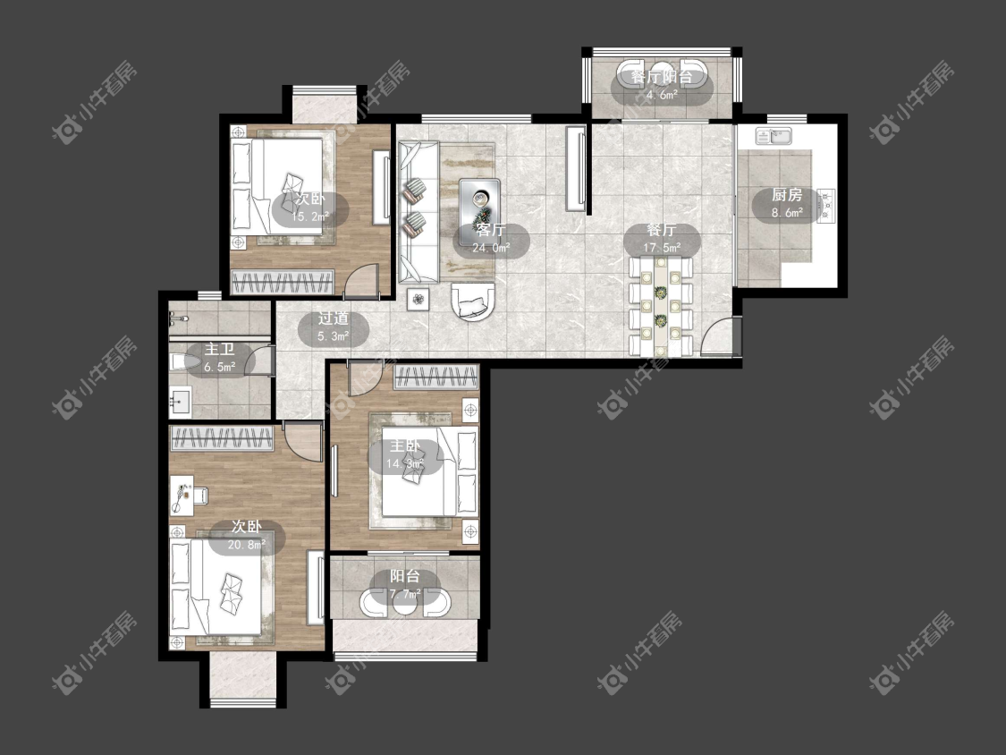 镇江和谐里在售二手房源户型图_小牛看房