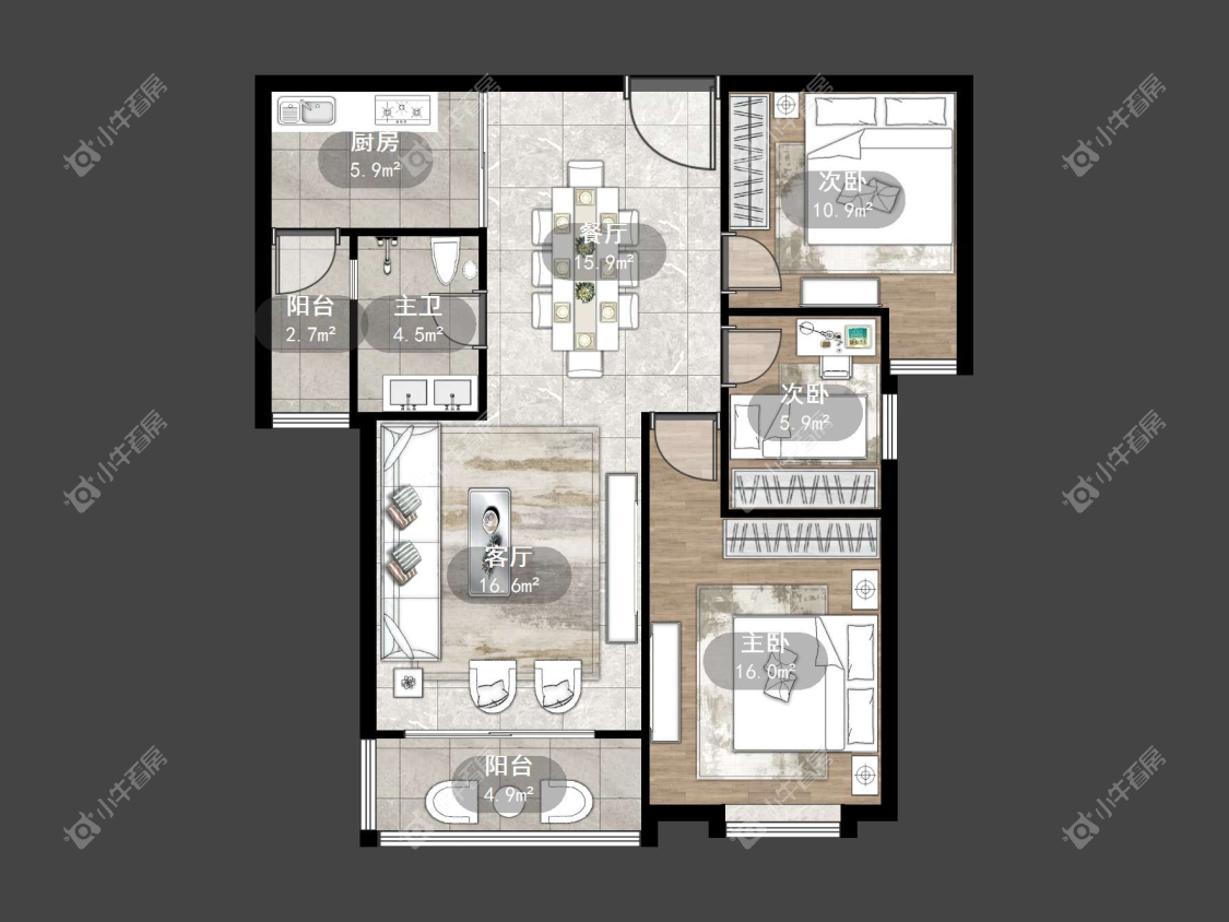 镇江凤凰国际在售二手房源户型图_小牛看房