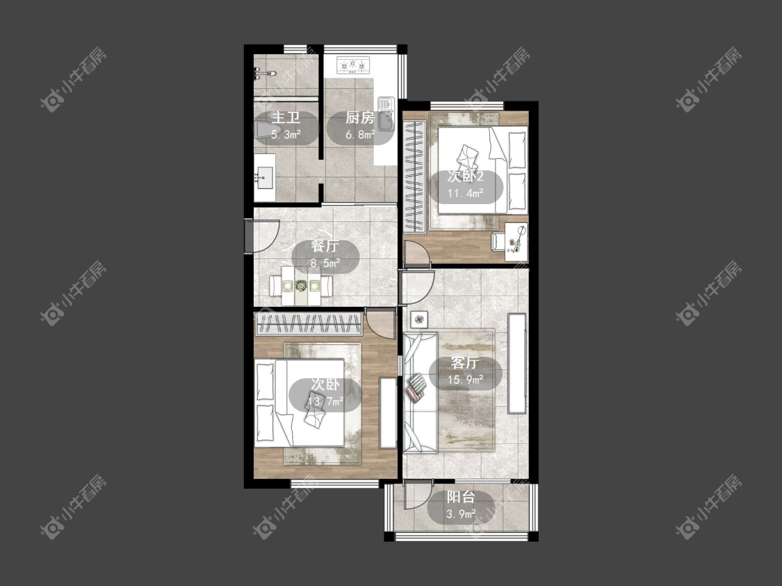 镇江云阳新村在售二手房源户型图_小牛看房