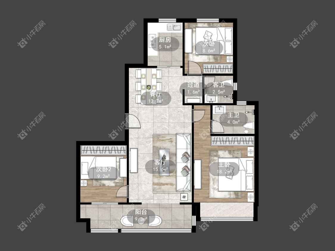 镇江桃源里在售二手房源户型图_小牛看房
