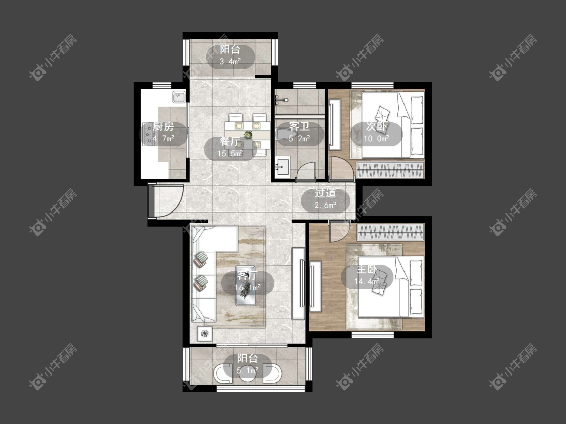 镇江缇香花园二期在售二手房源户型图_小牛看房
