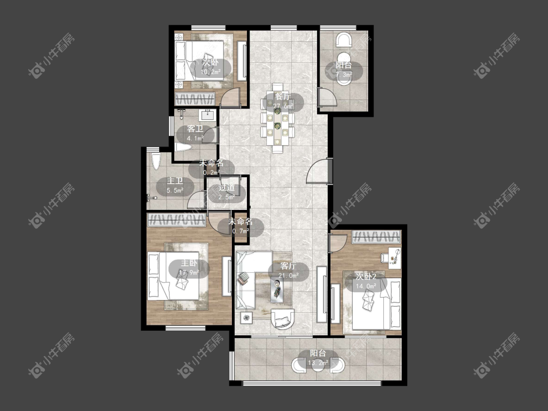 镇江天一人家在售二手房源户型图_小牛看房