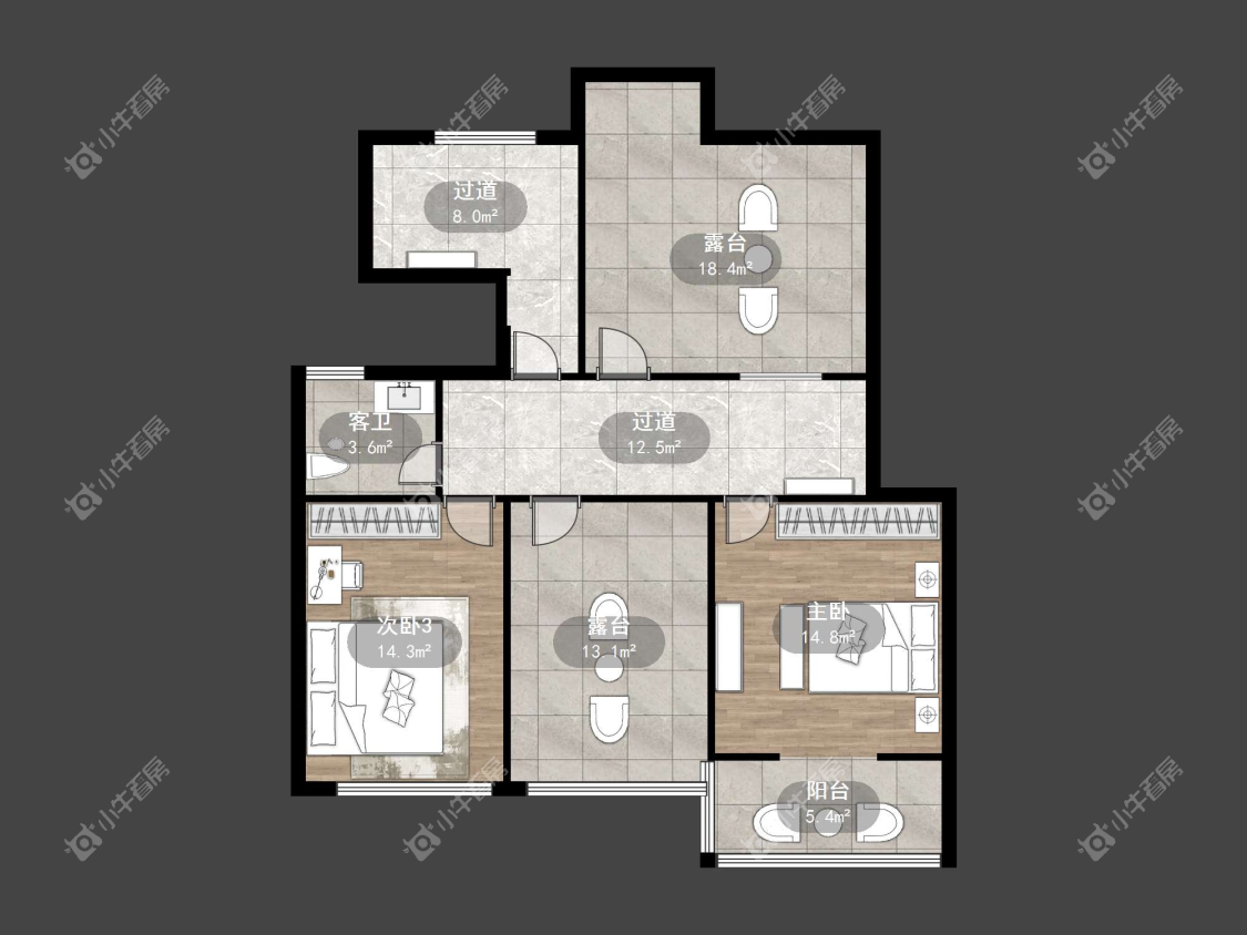 镇江江南人家在售二手房源户型图_小牛看房