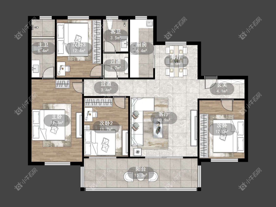 镇江天怡天瑞宸在售二手房源户型图_小牛看房