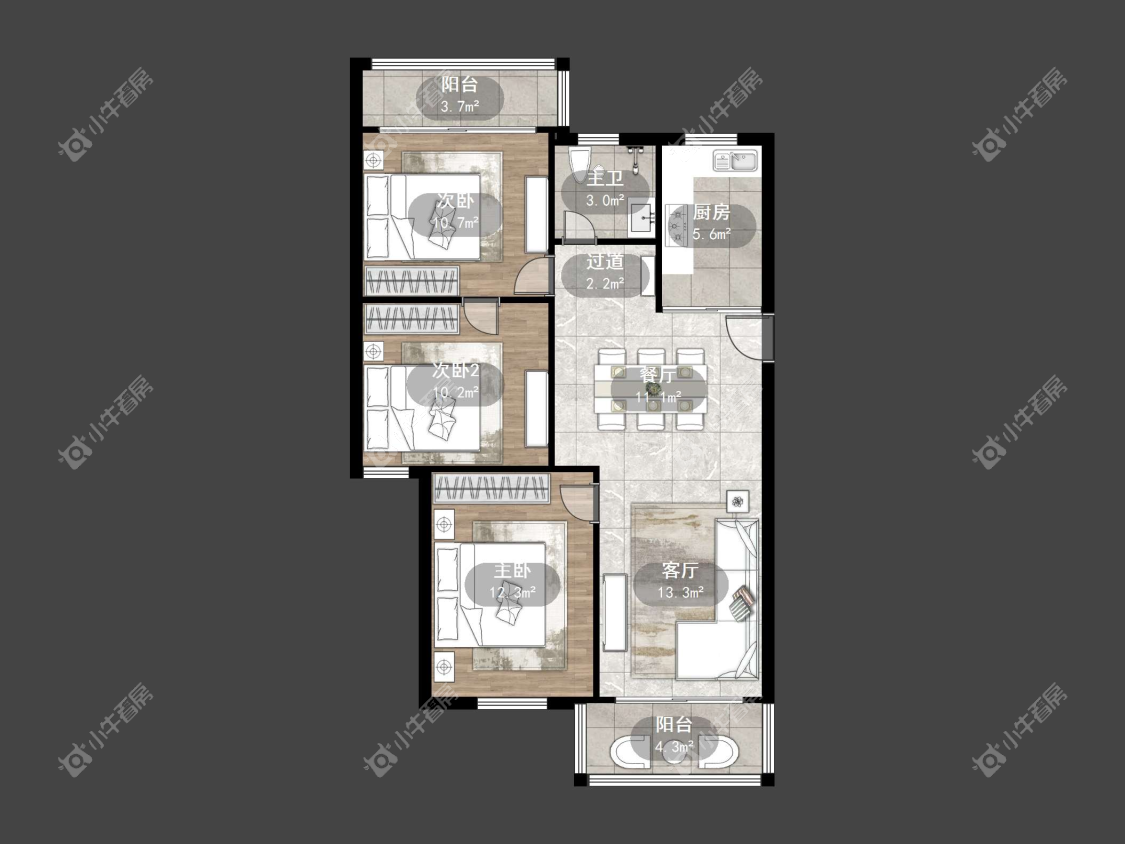 镇江幸福二区在售二手房源户型图_小牛看房