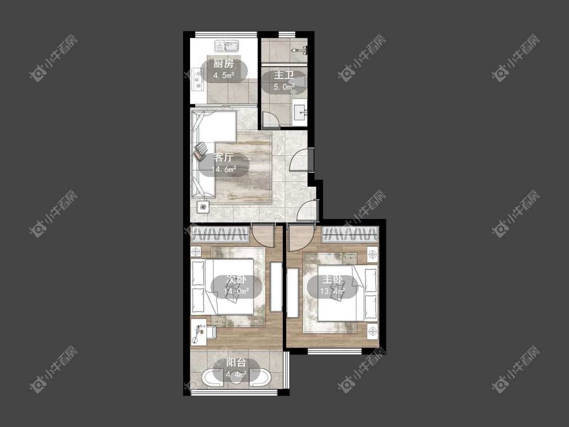 镇江香草新村在售二手房源户型图_小牛看房