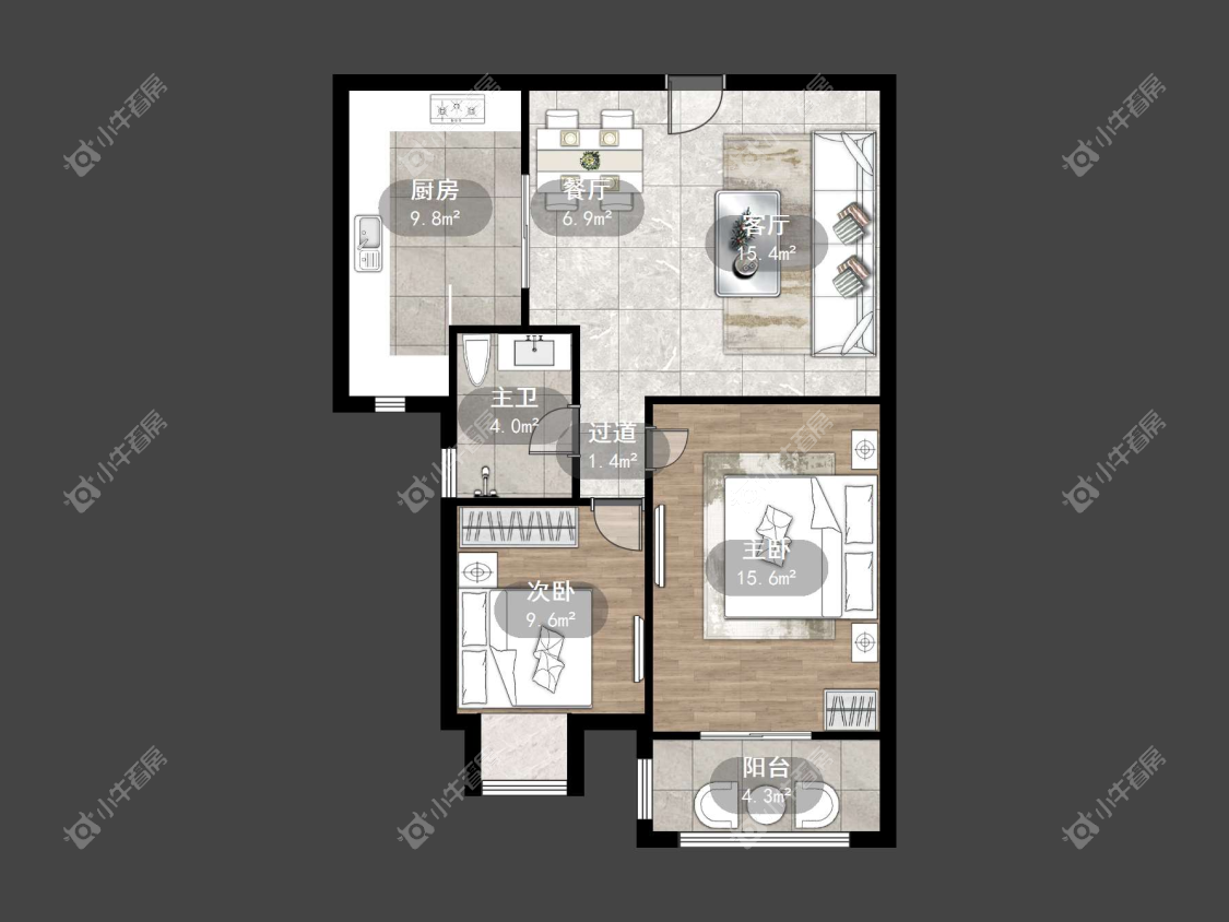 镇江华都锦城在售二手房源户型图_小牛看房
