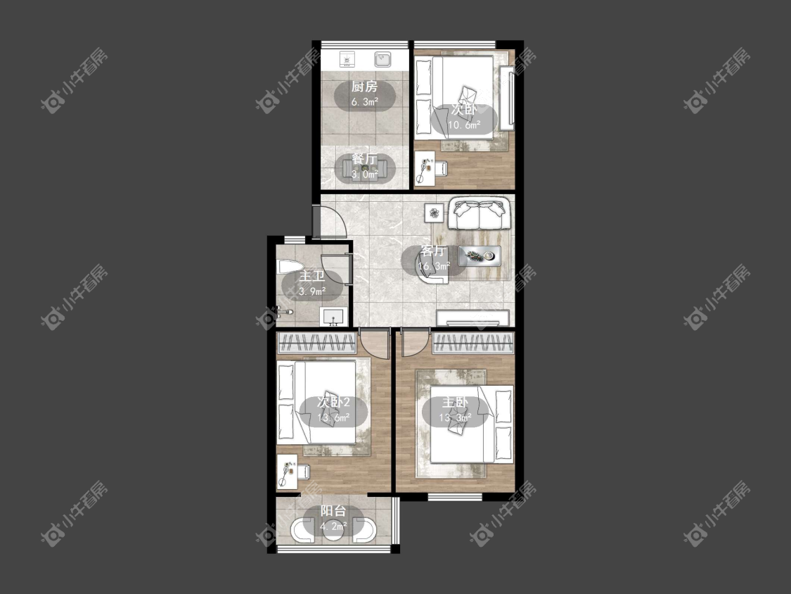 镇江凤凰新村在售二手房源户型图_小牛看房
