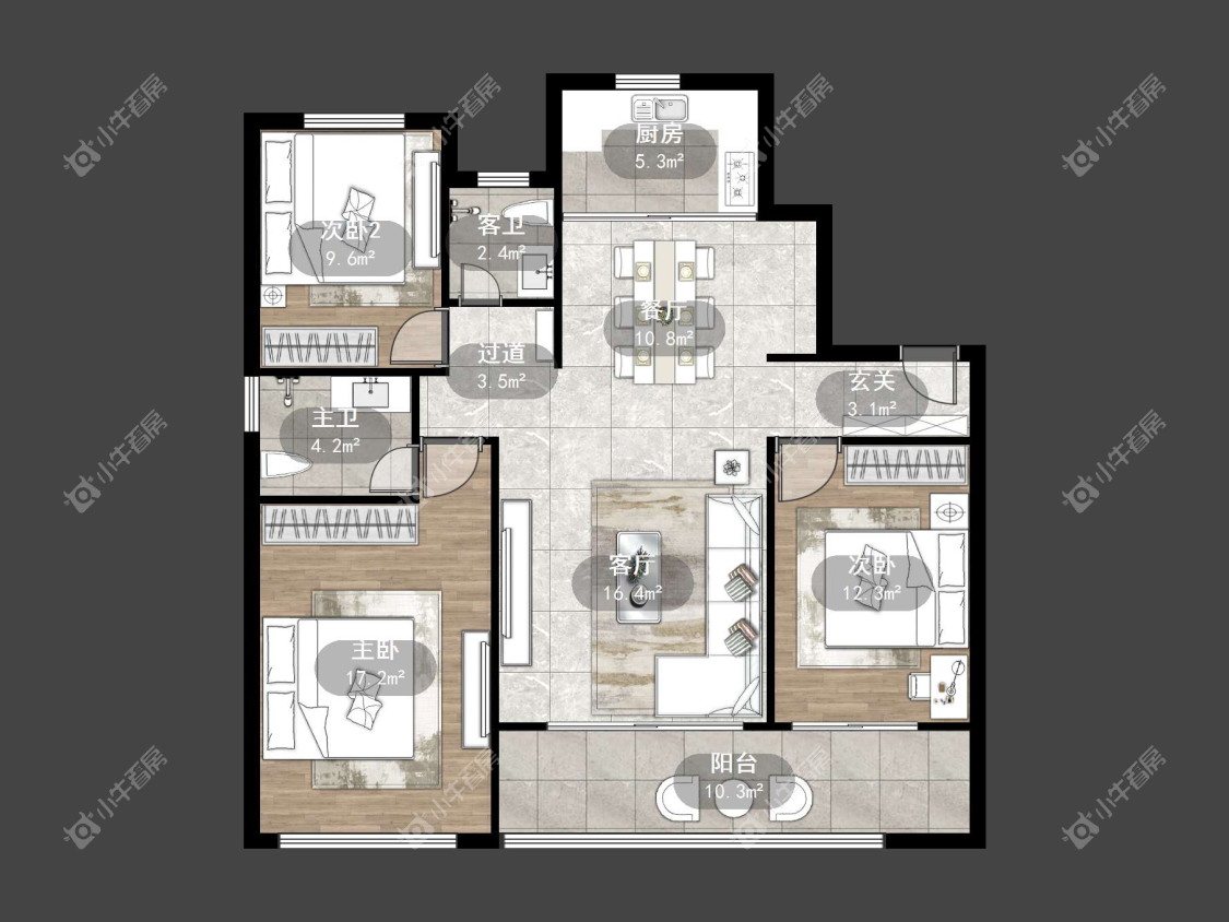 镇江吾悦华府金郡（丹阳）在售二手房源户型图_小牛看房
