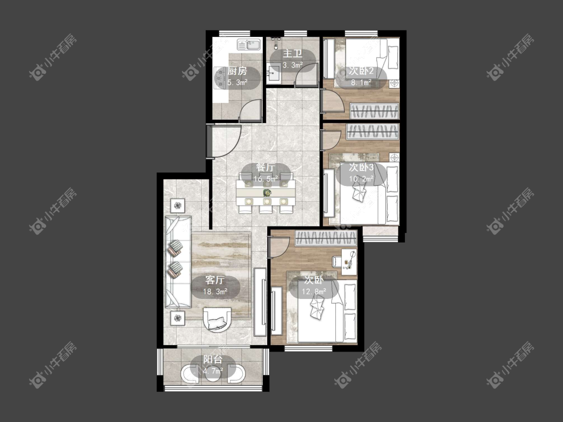 镇江江南嘉园在售二手房源户型图_小牛看房