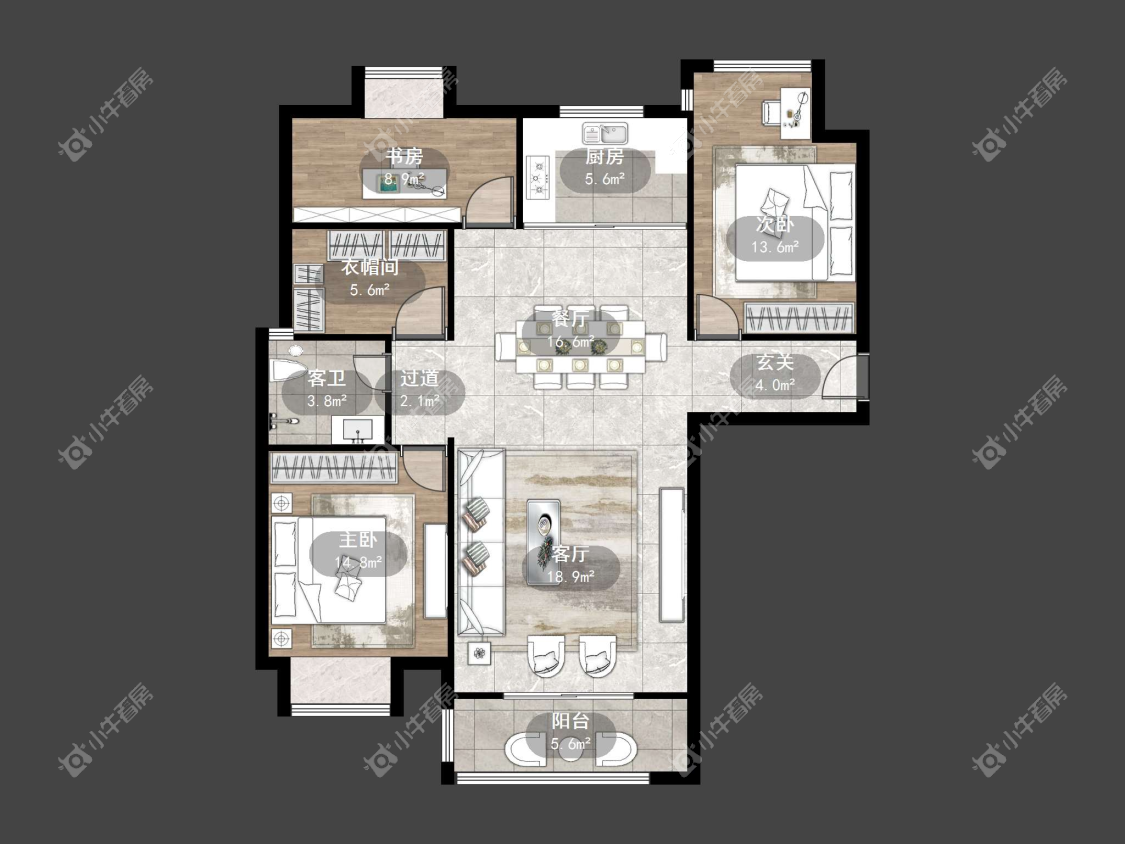 镇江汇金天地在售二手房源户型图_小牛看房