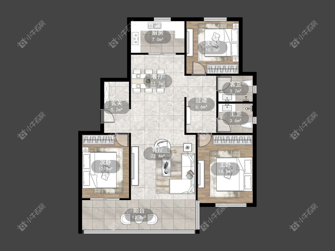 镇江和园在售二手房源户型图_小牛看房