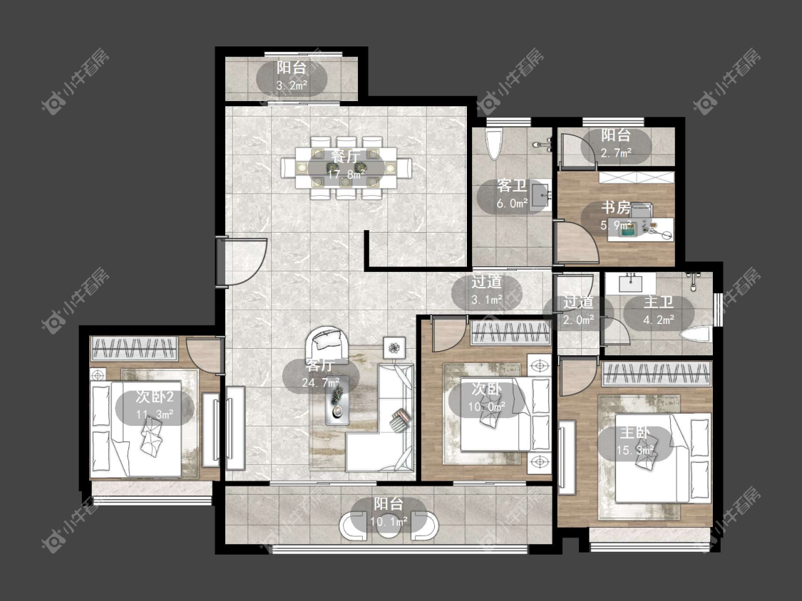 镇江爱家尚城在售二手房源户型图_小牛看房