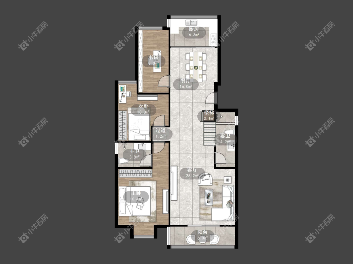 镇江凤翔花园在售二手房源户型图_小牛看房