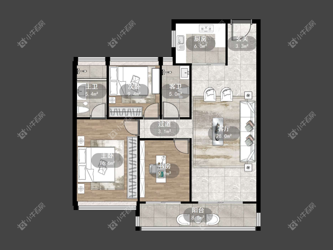 镇江碧桂园樾府在售二手房源户型图_小牛看房