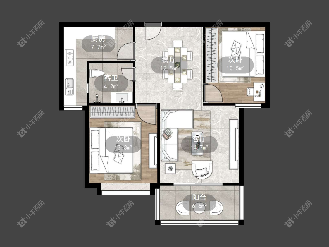 镇江东方盛世在售二手房源户型图_小牛看房