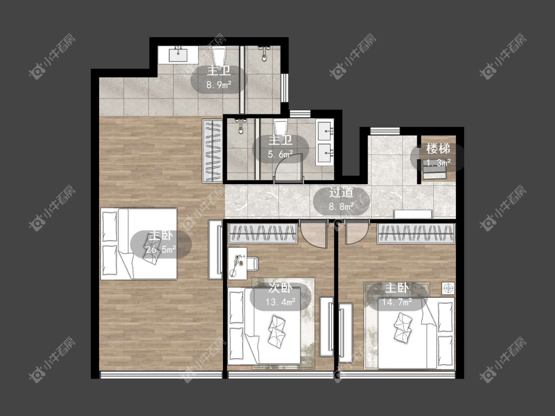 镇江滨河凤凰城在售二手房源户型图_小牛看房