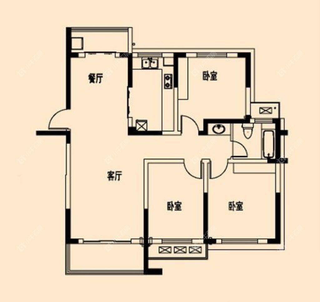 镇江众悦华城在售二手房源户型图_小牛看房